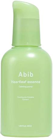 Abib~Успокаивающая ампульная эссенция с экстрактом хауттюйнии~Heartleaf Essence Calming Pump